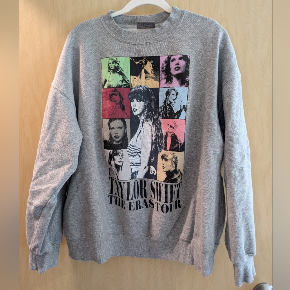 Taylor Swift Gray Eras Tour Sweatshirt
